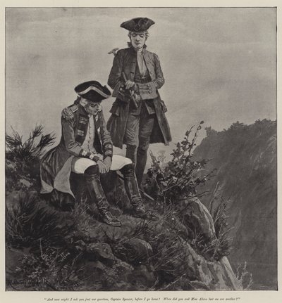 Illustration for A Colonel of The Empire, by Emily Lawless by Richard Caton Woodville junior